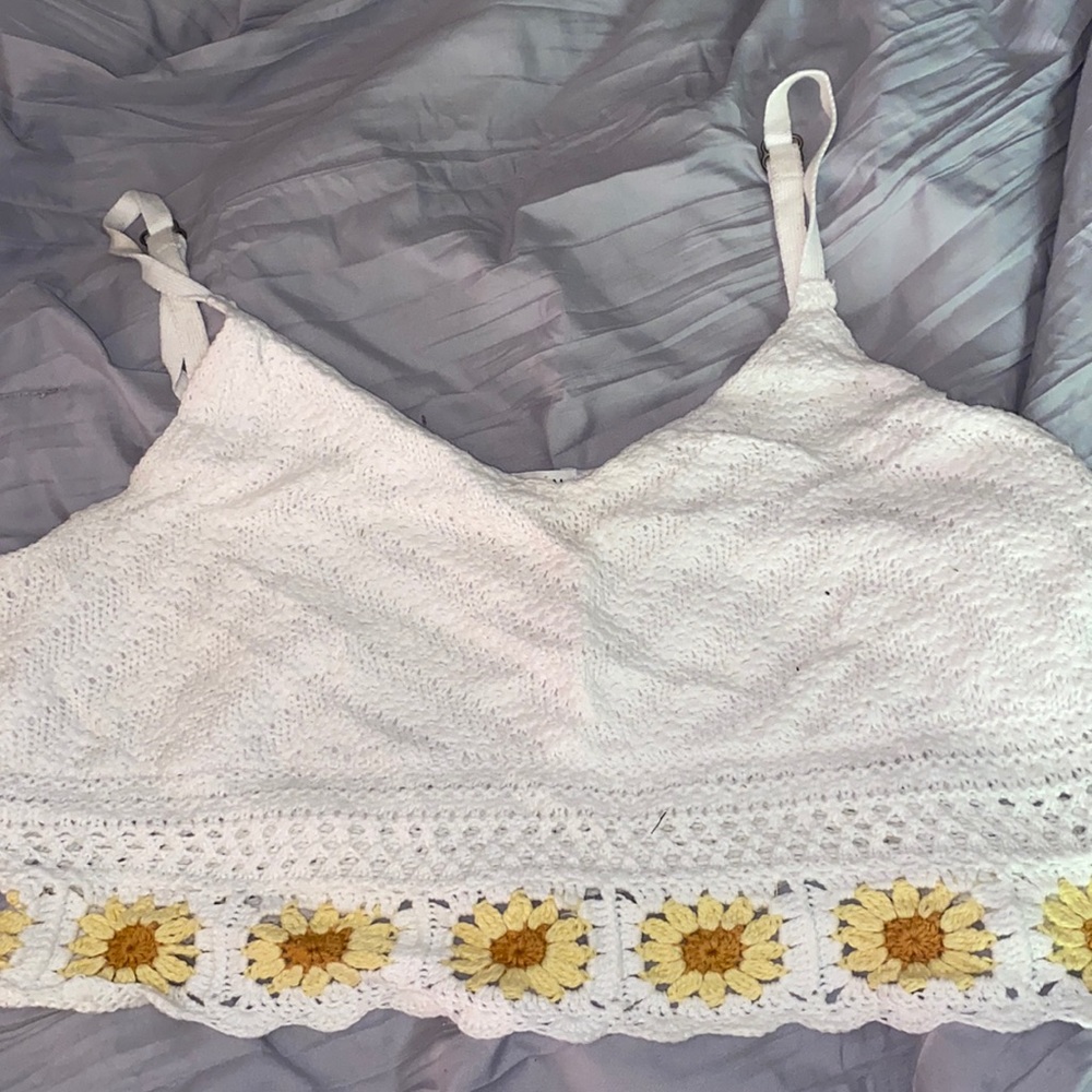 Knit Sweater Crop Top